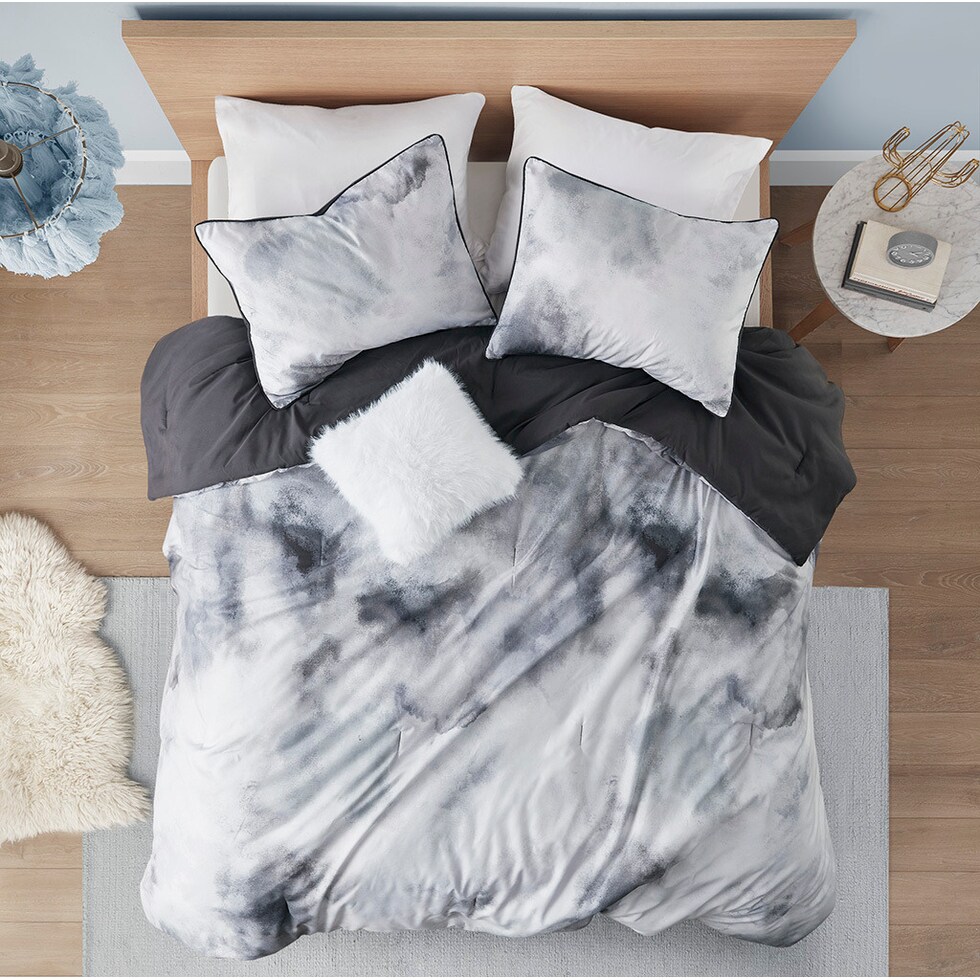 emberly gray king california king bedding set   