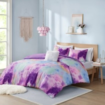emberly purple twin twin xl bedding set   