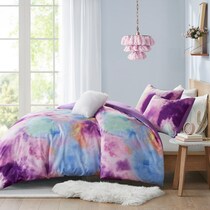 emberly purple twin twin xl bedding set   