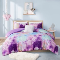 emberly purple twin twin xl bedding set   