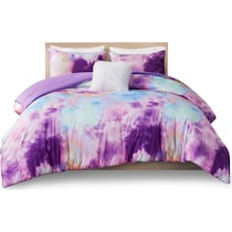 emberly purple twin twin xl bedding set   