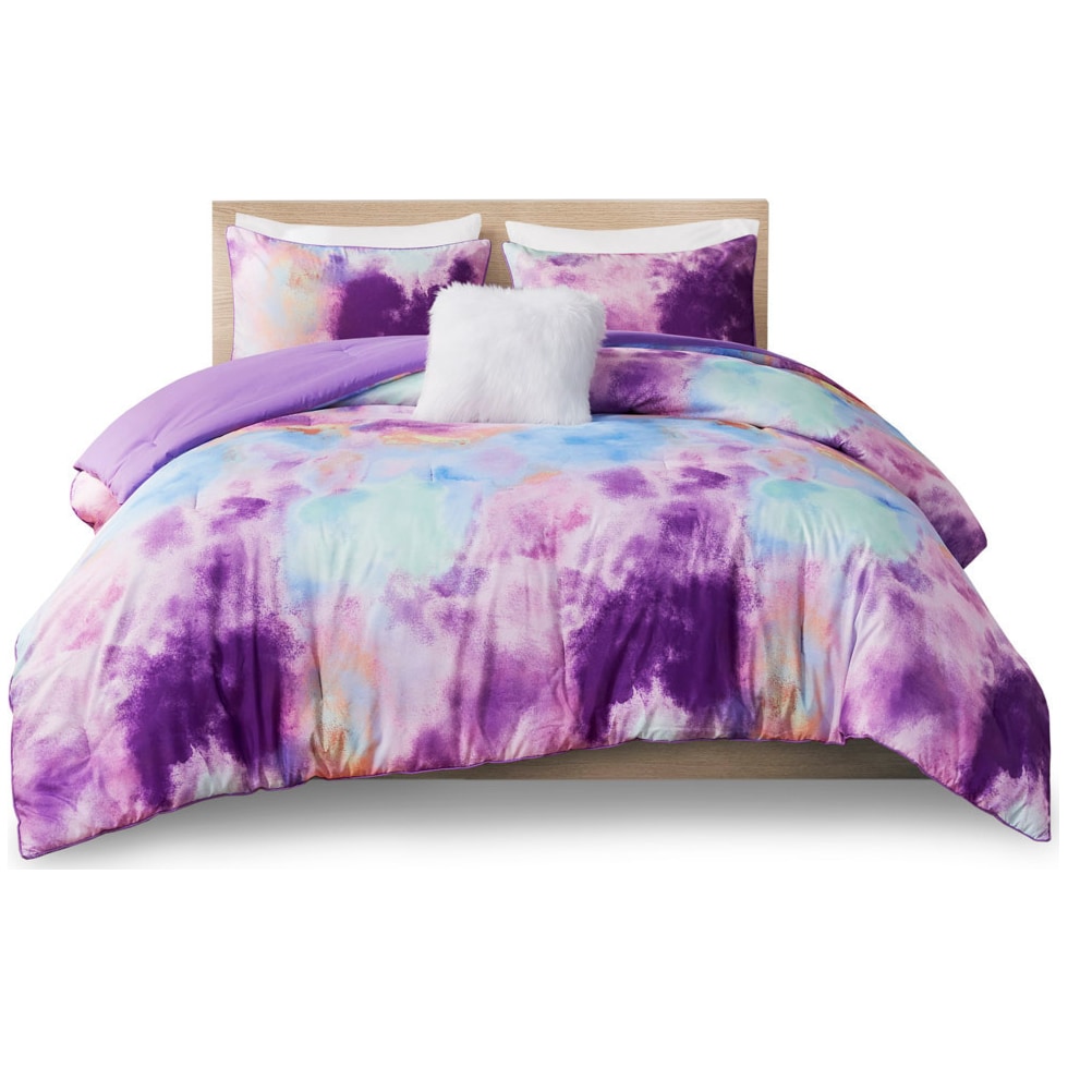 emberly purple twin twin xl bedding set   