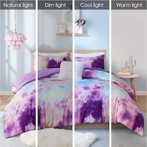 emberly purple twin twin xl bedding set   