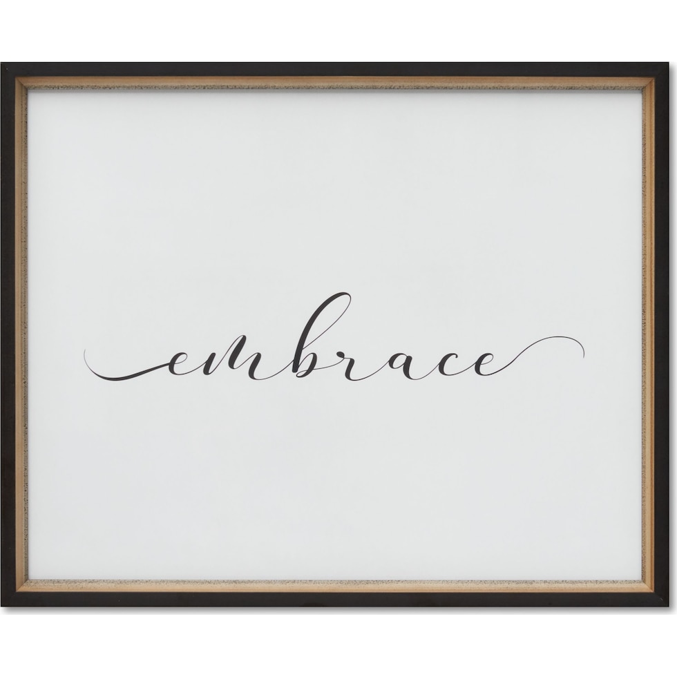 embrace white wall art   