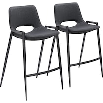 emerson black counter height stool   