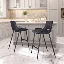 emerson black counter height stool   