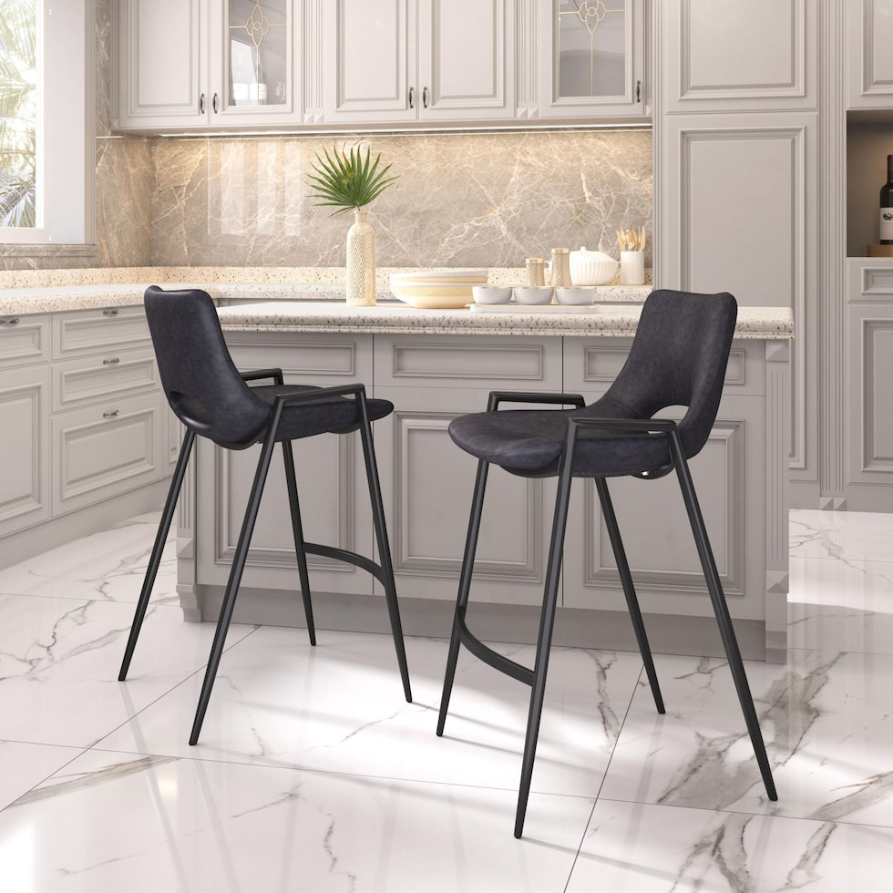emerson black counter height stool   