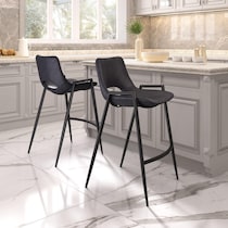 emerson black counter height stool   