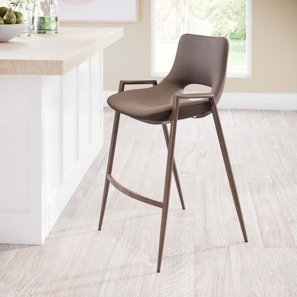 emerson dark brown counter height stool   