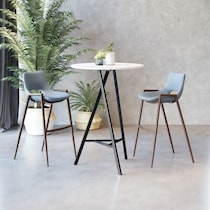 emerson gray bar stool   