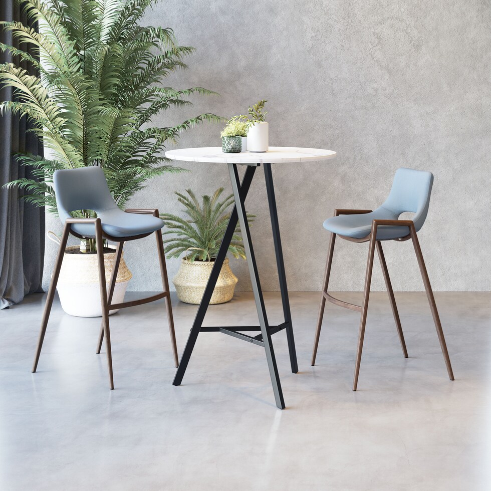 emerson gray bar stool   