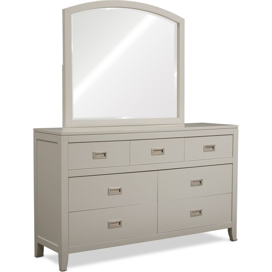 emerson gray dresser & mirror   