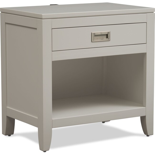 Bedroom Furniture - Emerson Nightstand - Gray