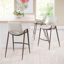 emerson light brown counter height stool   