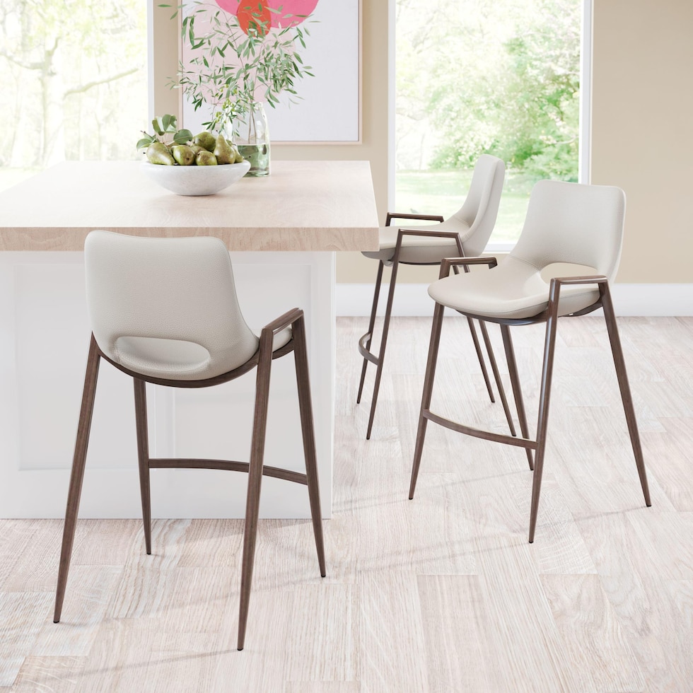 emerson light brown counter height stool   