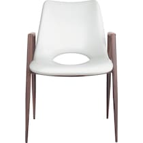 emerson white dining chair   