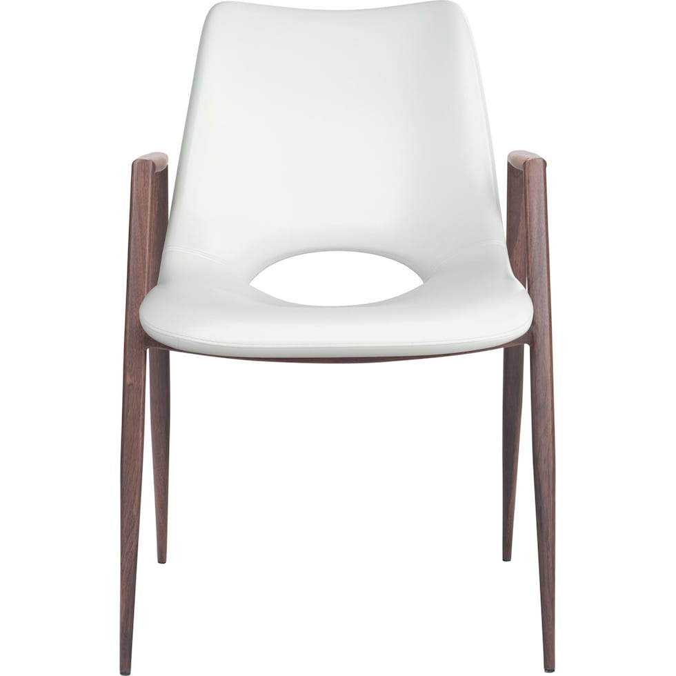 emerson white dining chair   