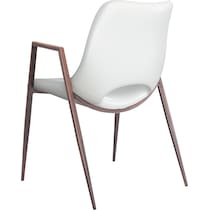 emerson white dining chair   