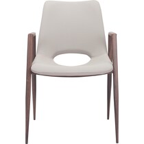 emerson white dining chair   