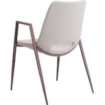 emerson white dining chair   