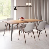 emerson white dining chair   
