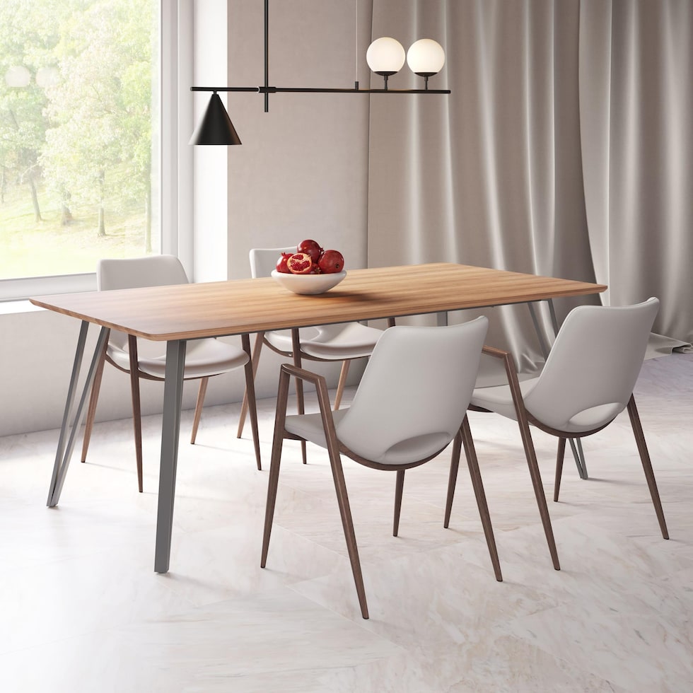 emerson white dining chair   