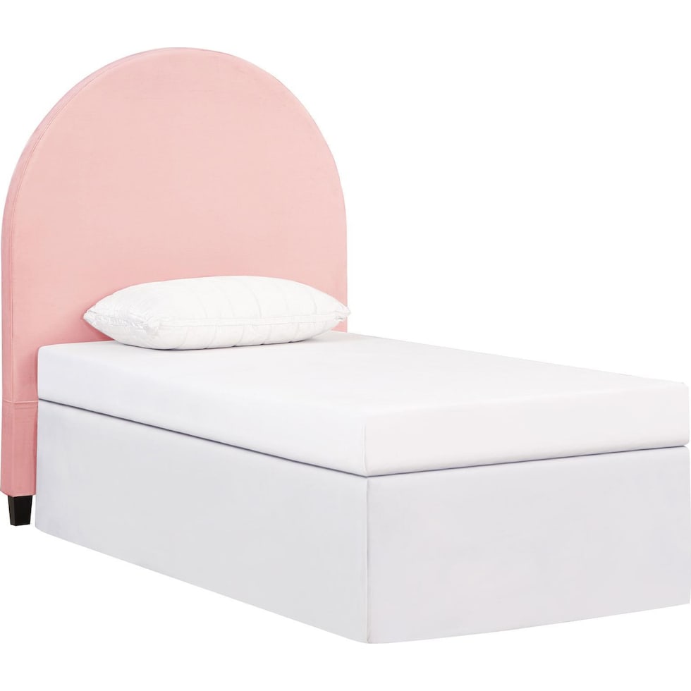 emilia pink twin headboard   