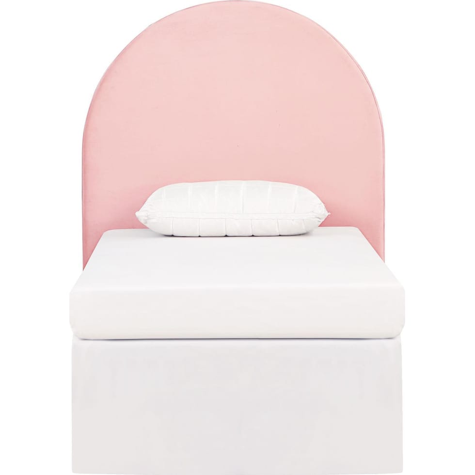 emilia pink twin headboard   