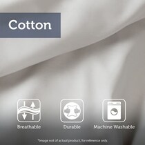emily white gray california king bedding set   