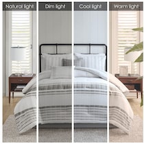 emily white gray queen bedding set   