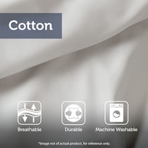 emily white gray queen bedding set   