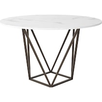 emma white dining table   