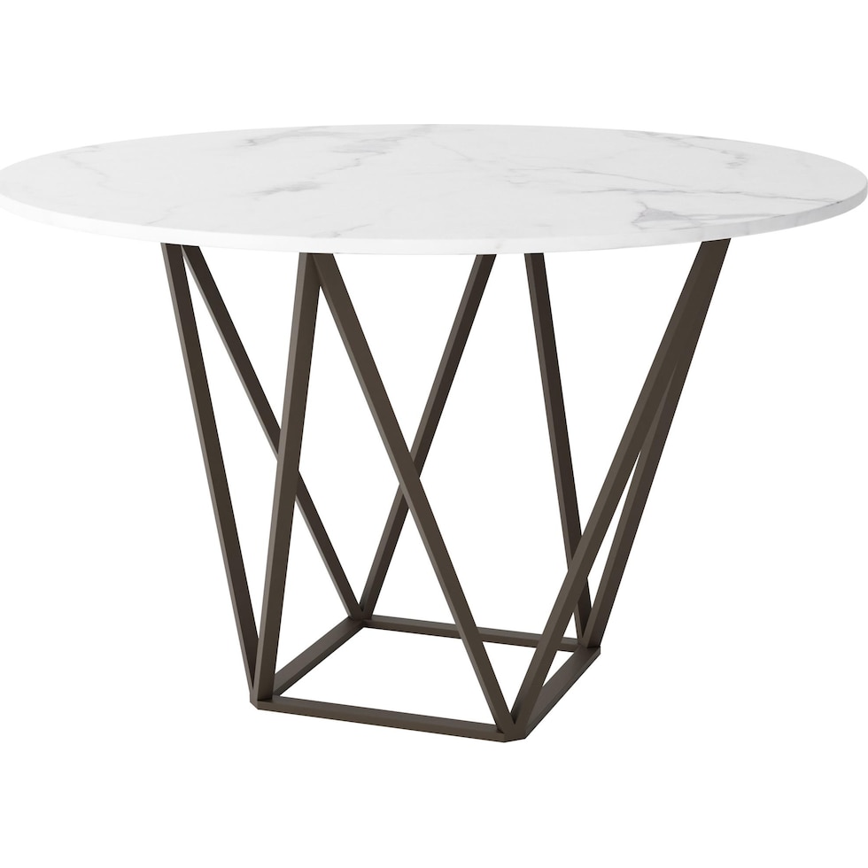 emma white dining table   