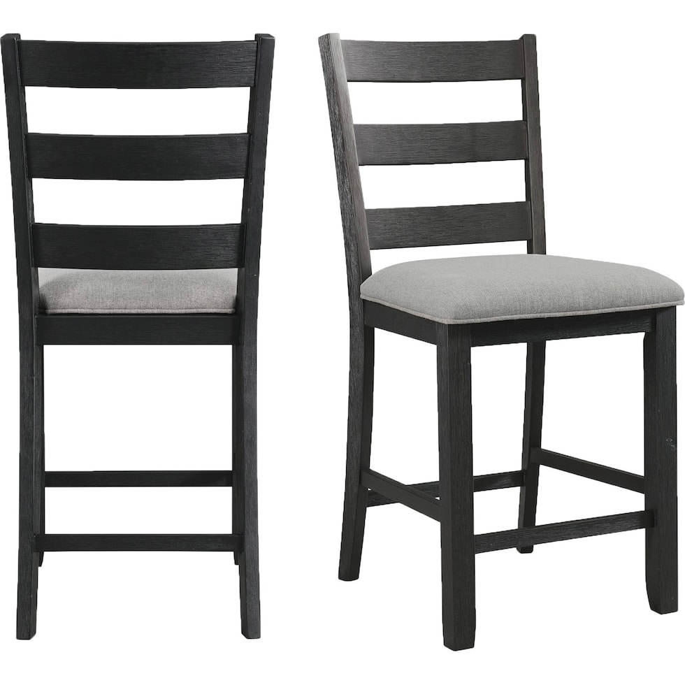 emmaline black counter height stool   