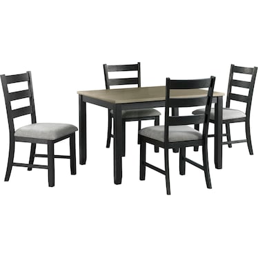 Emmaline Dining Table and 4 Chairs