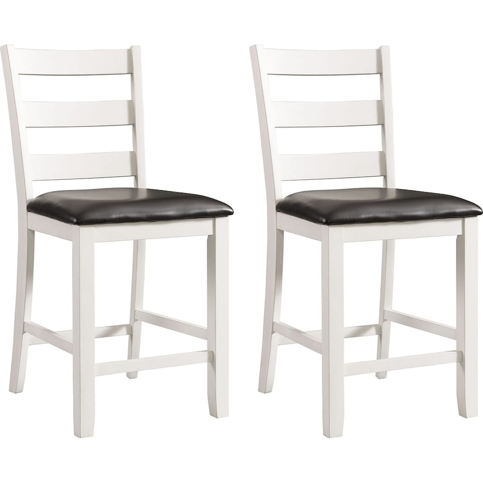 emmaline white counter height stool   