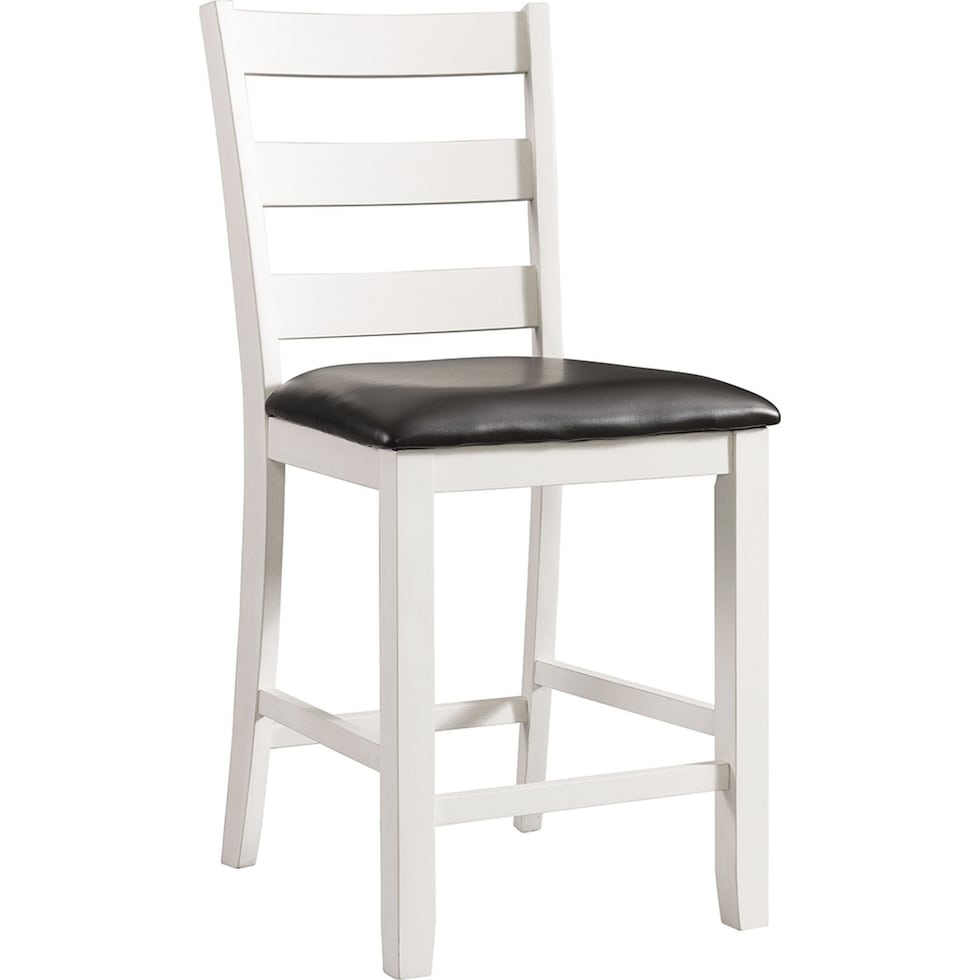 emmaline white counter height stool   