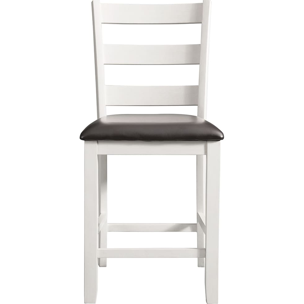 emmaline white counter height stool   