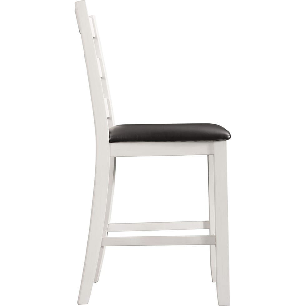 emmaline white counter height stool   