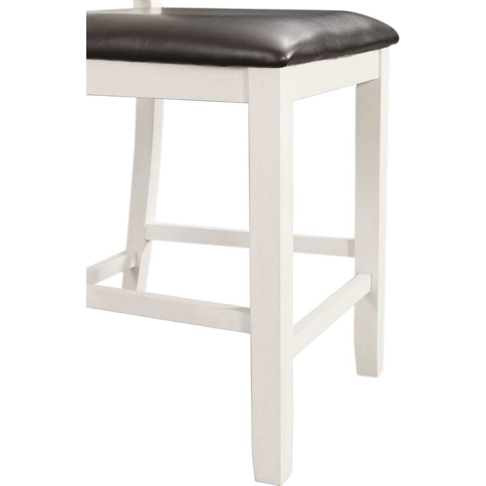 emmaline white counter height stool   