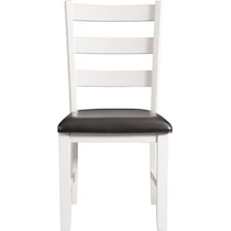 emmaline white dining chair   