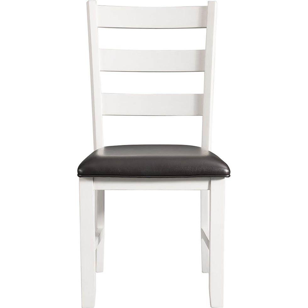 emmaline white dining chair   