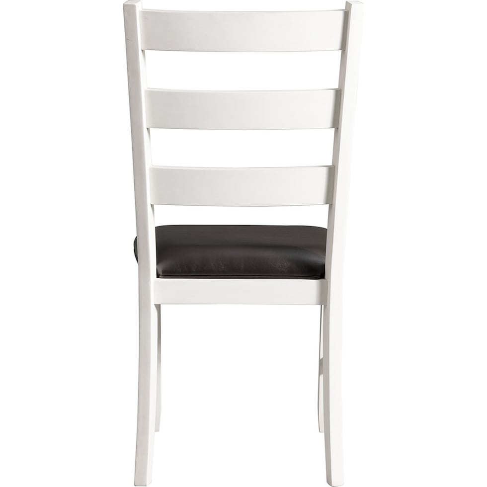 emmaline white dining chair   