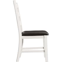 emmaline white dining chair   