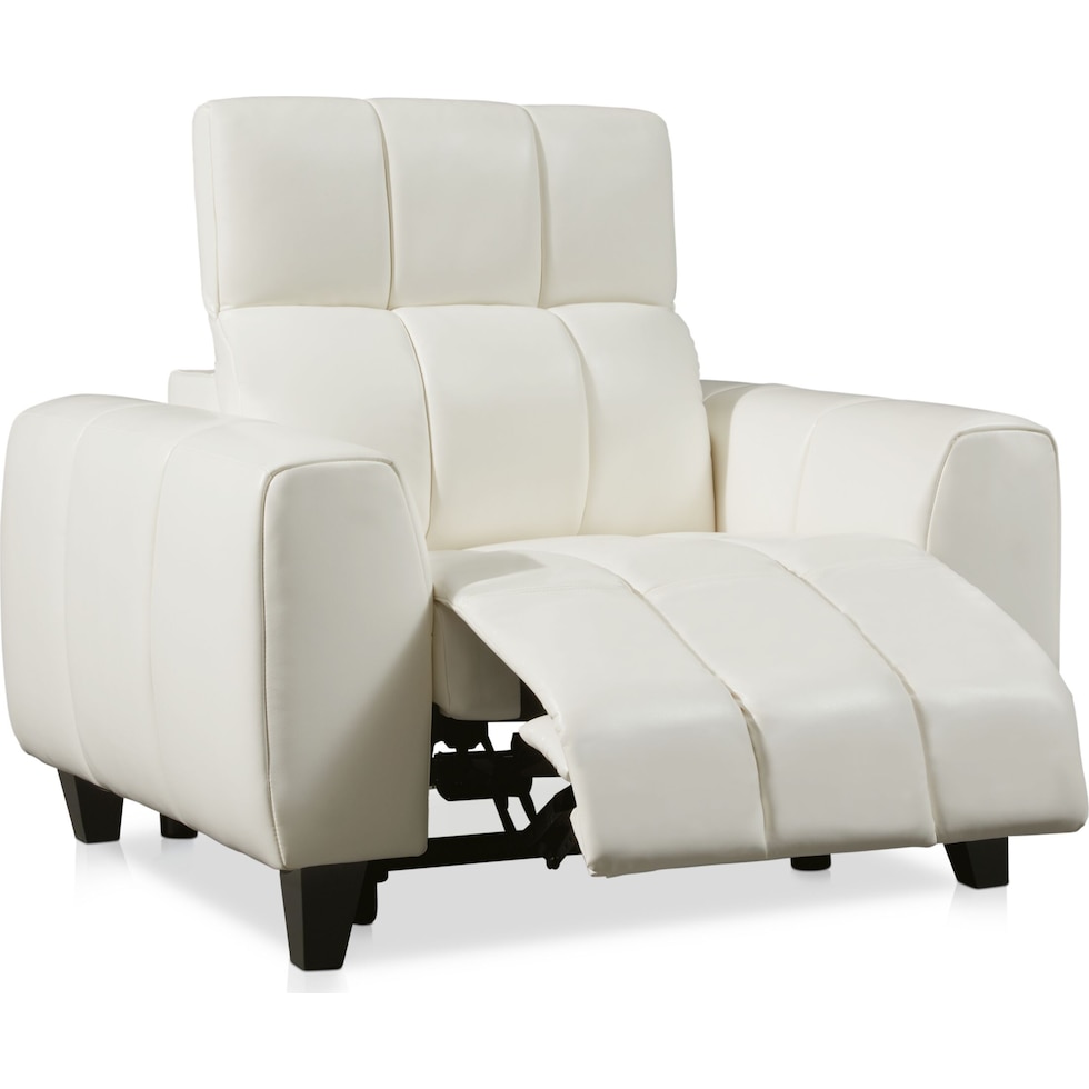 emmett white power recliner   