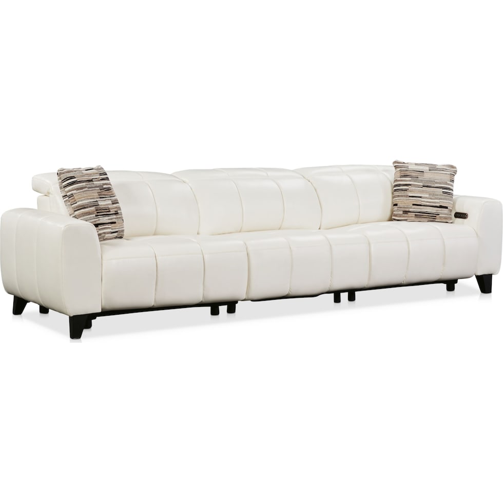 emmett white power reclining sectional   