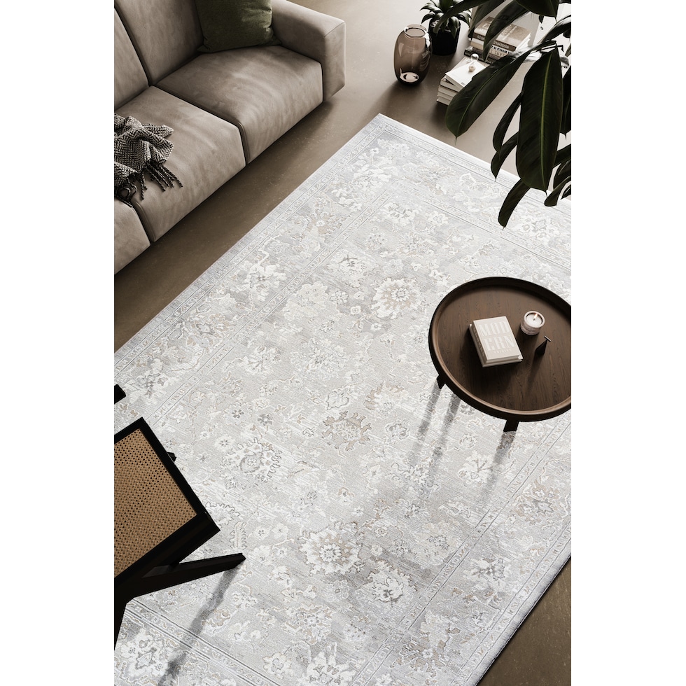 emmons ivory gray beige area rug  x    