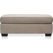 emory beige ottoman   