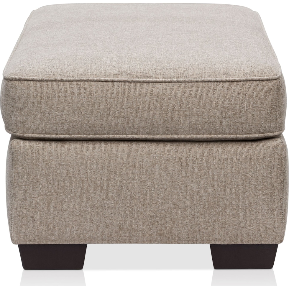 emory beige ottoman   