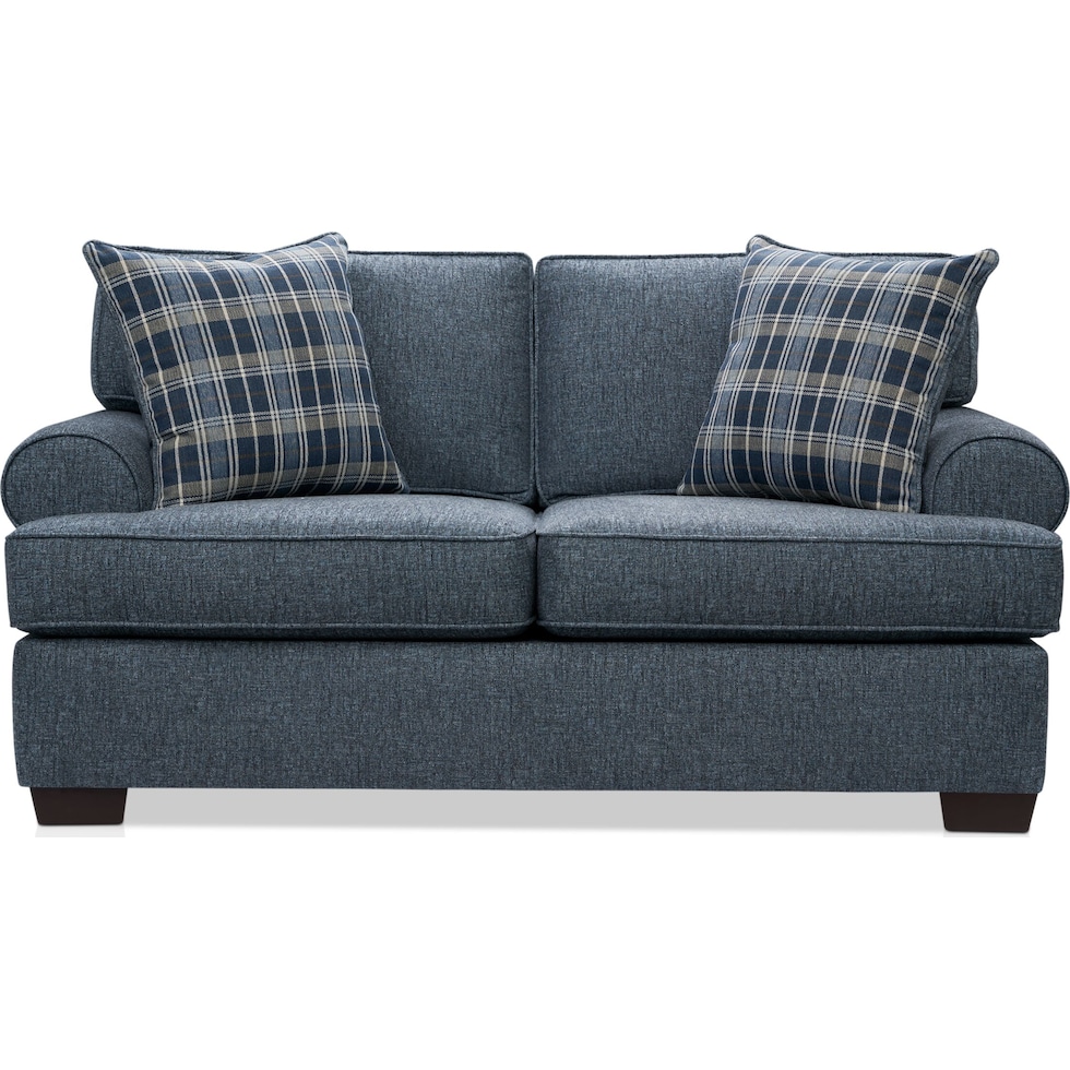 emory blue loveseat   